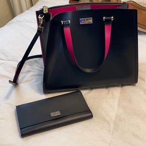 Kade spade black purse and wallet